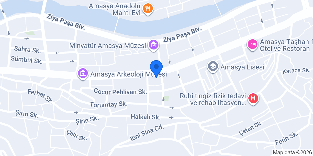 Takıştır Amasya konumu
