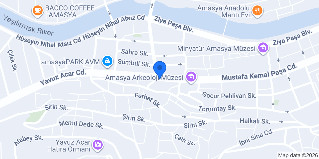 Ensar Mutfak konumu