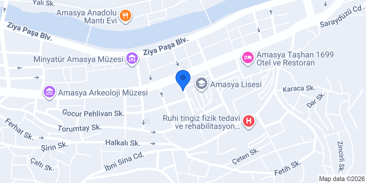 Amasya Çörekçisi konumu