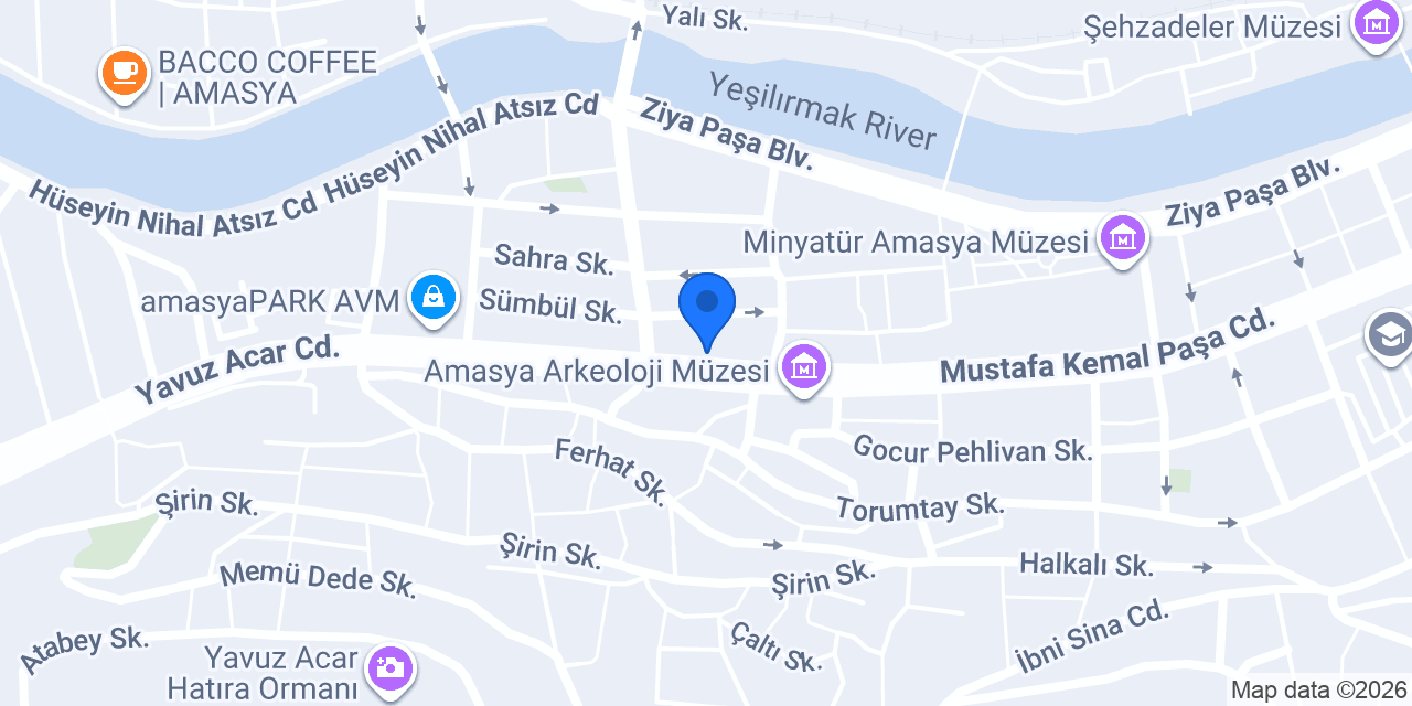 Amasya Uğur Kurs konumu