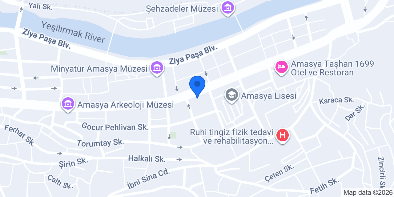 Teksos Döner Amasya konumu