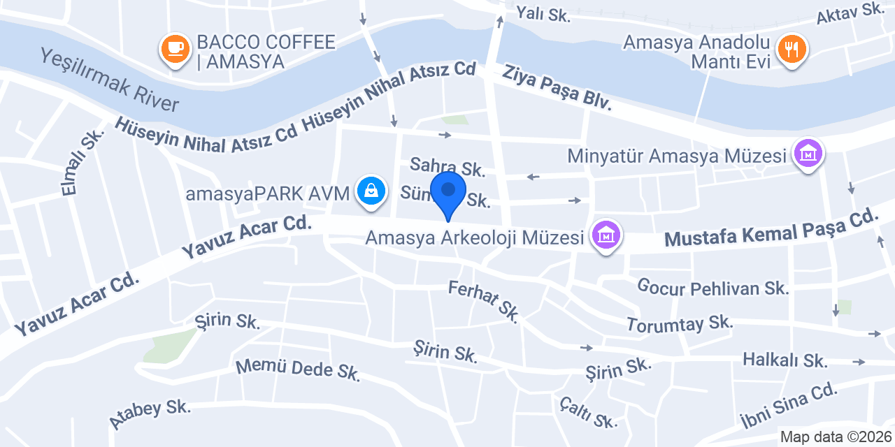 Amasya 3. Noterliği konumu