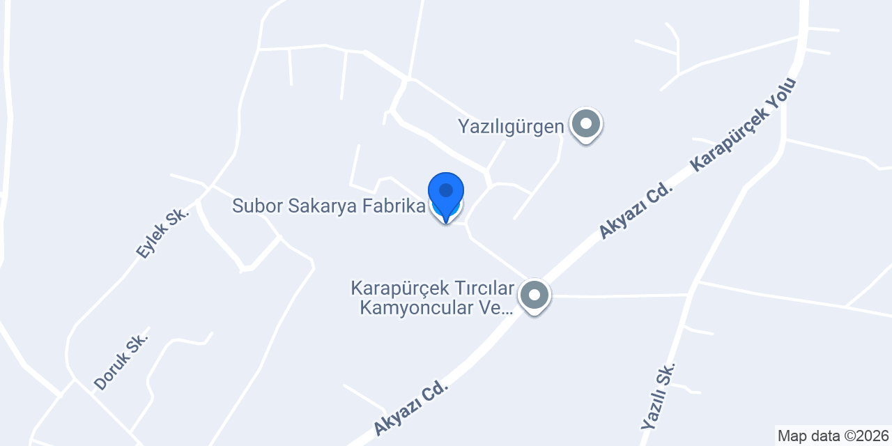 Subor Sakarya Fabrika konumu