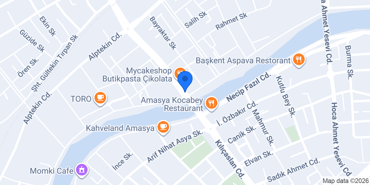 Caytlin Vejetaryen restoranı konumu