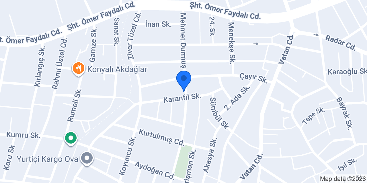 Önder Tekel dere mah. konumu