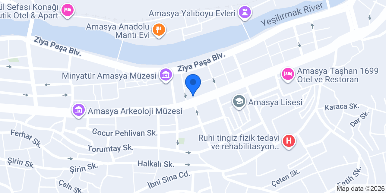 Lüks Amasya İtimatc konumu