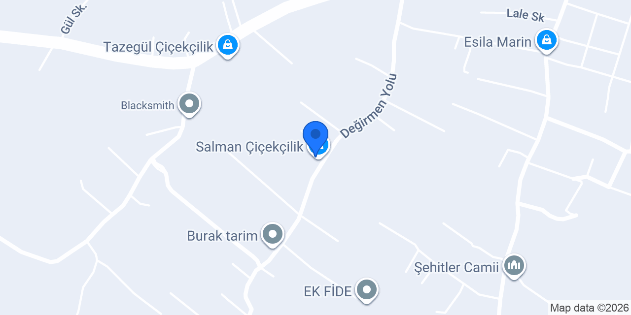 Salman Çiçekçilik konumu