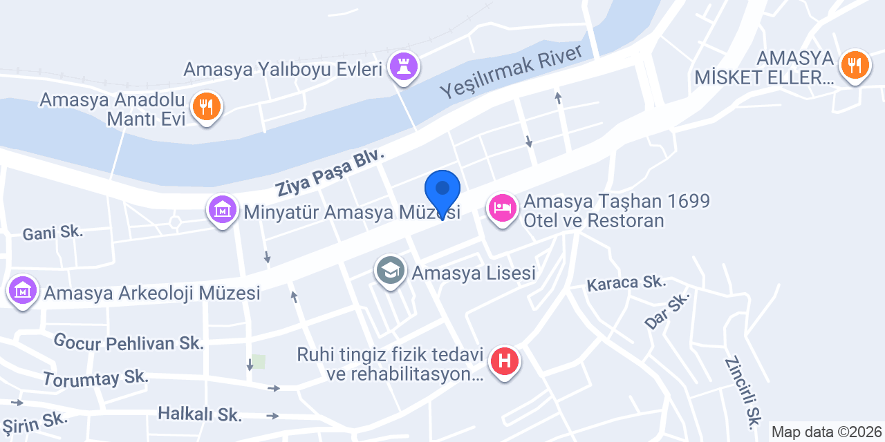 Güneş Optik Amasya konumu