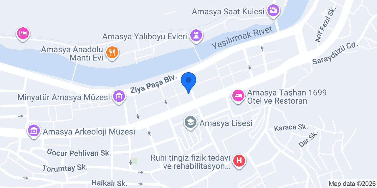 Kuveyt Türk Amasya Şubesi konumu