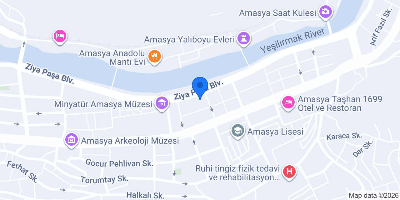 Amasya Vergi Dairesi konumu