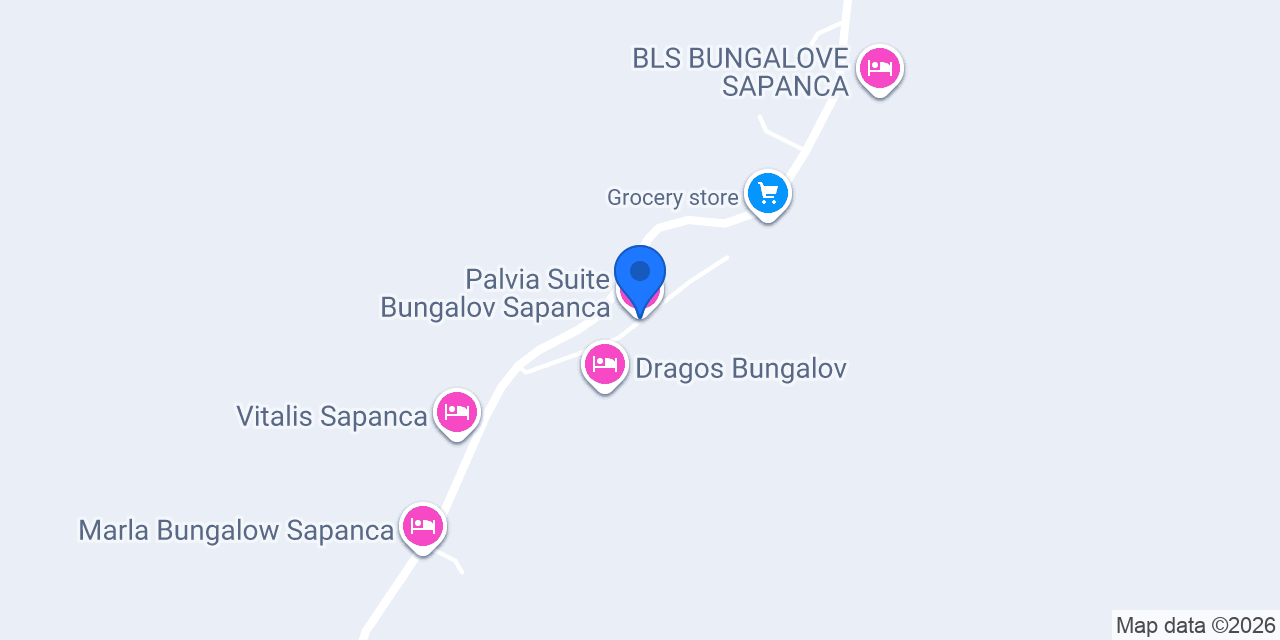 Palvia Suite Bungalov Sapanca konumu