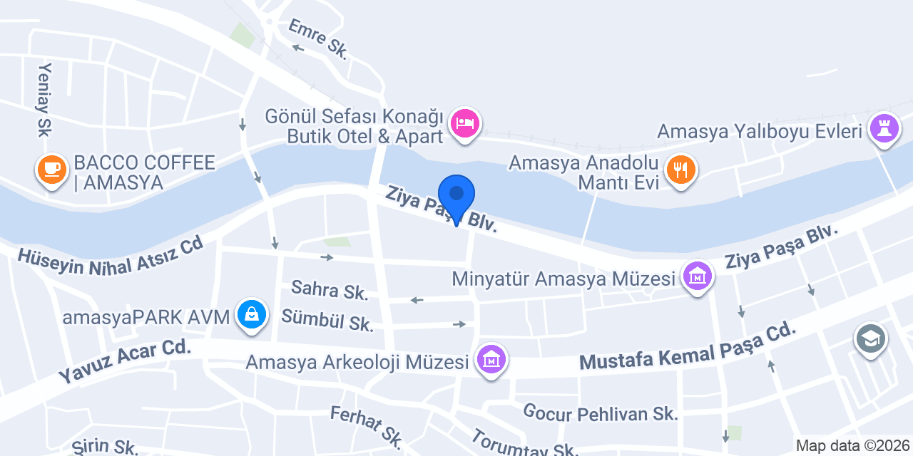 Çikolata Evim Amasya konumu