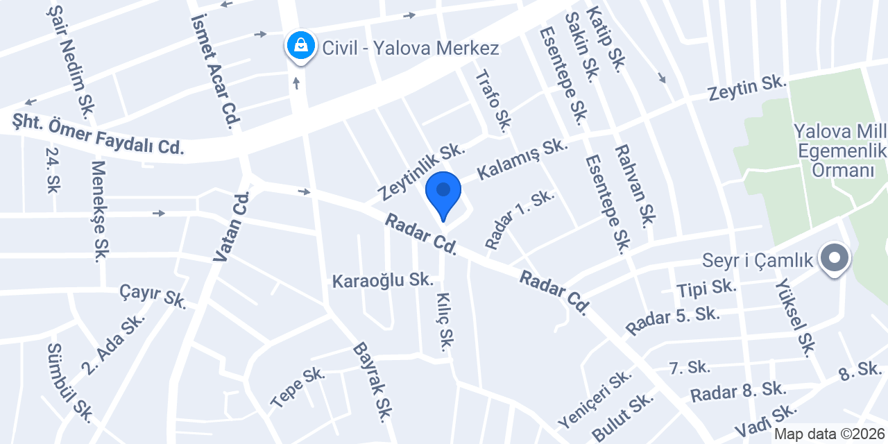 Arc Özdemir Dekorasyon konumu
