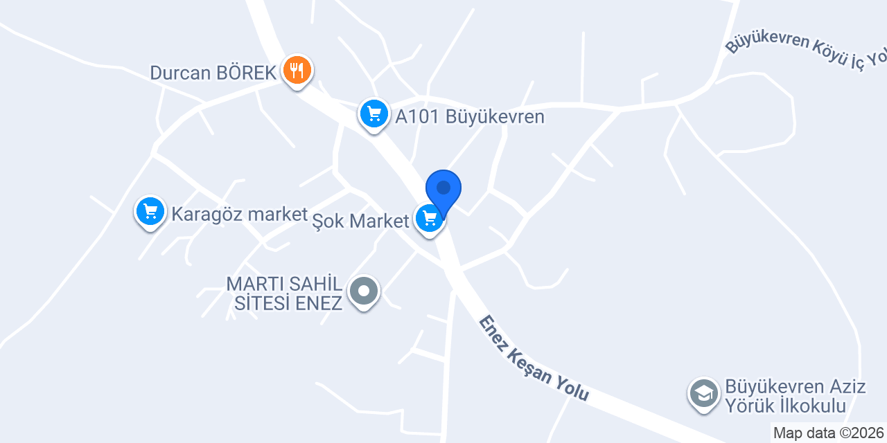 Şener Ticaret konumu