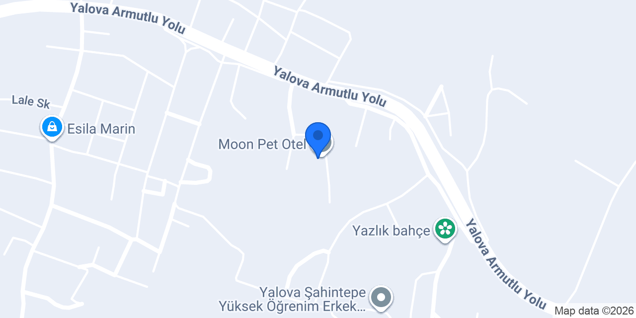 Moon Pet Otel konumu