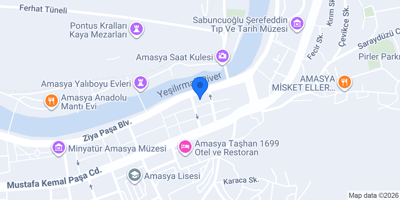 QNB Amasya Şubesi konumu