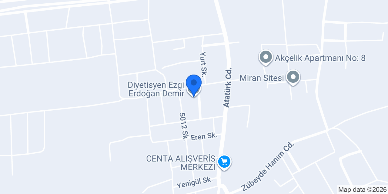 Diyetisyen Ezgi Erdoğan Demir konumu