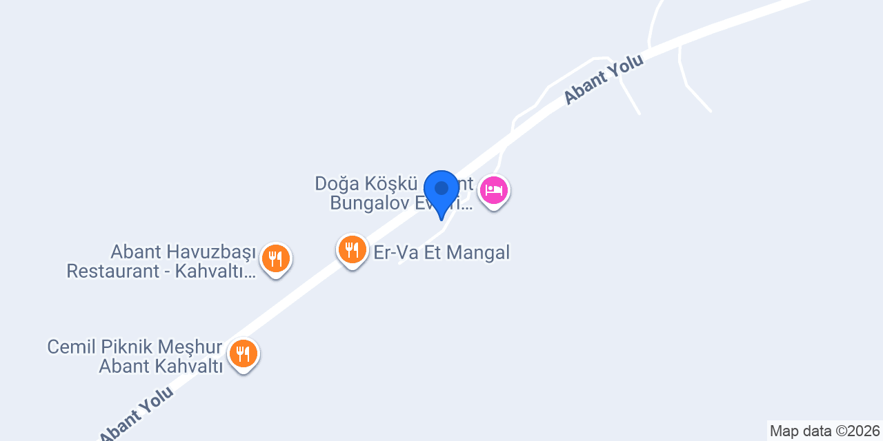 Abant Dere Otel konumu