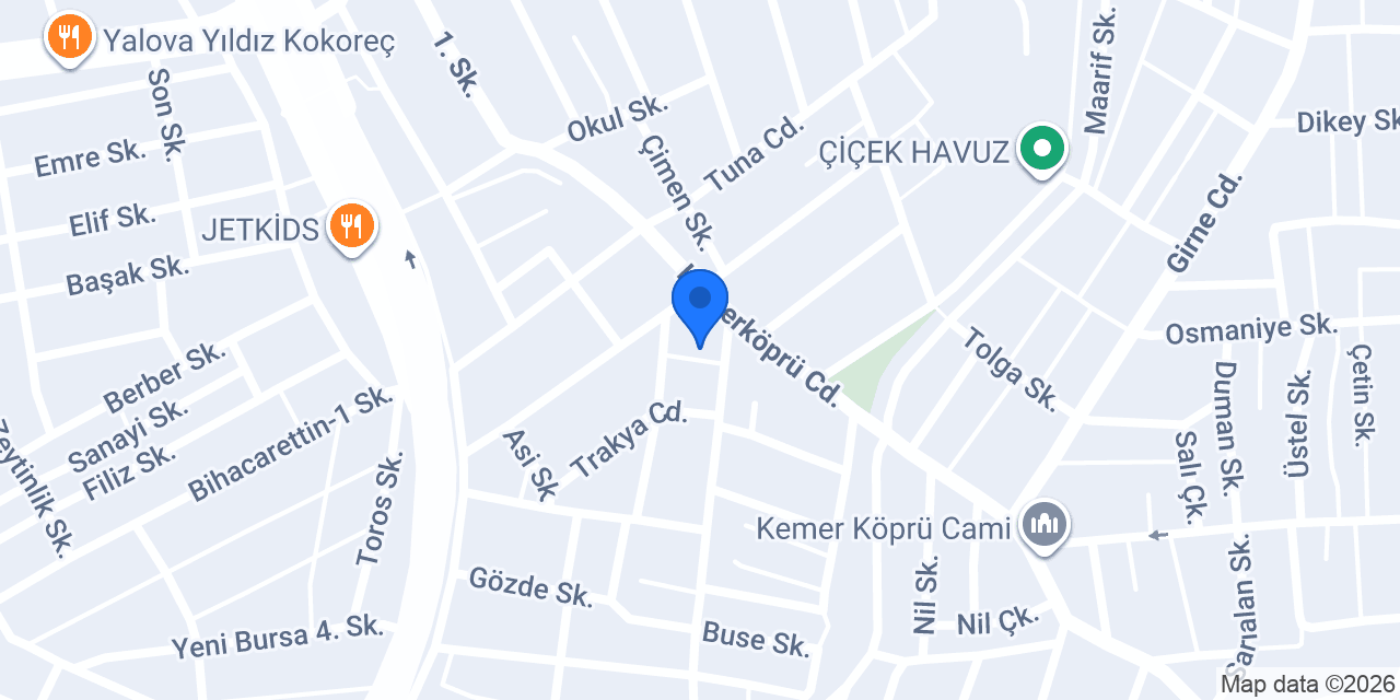Çelenk Sepeti Yalova konumu