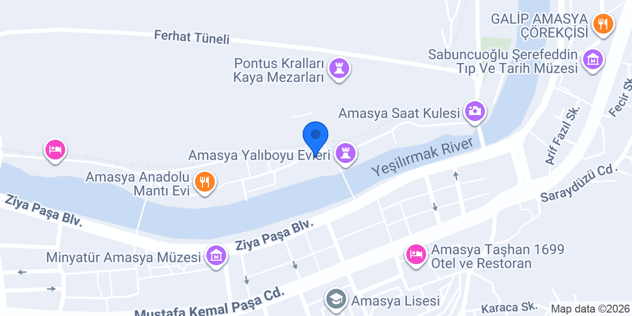 Hazeranlar Konağı konumu