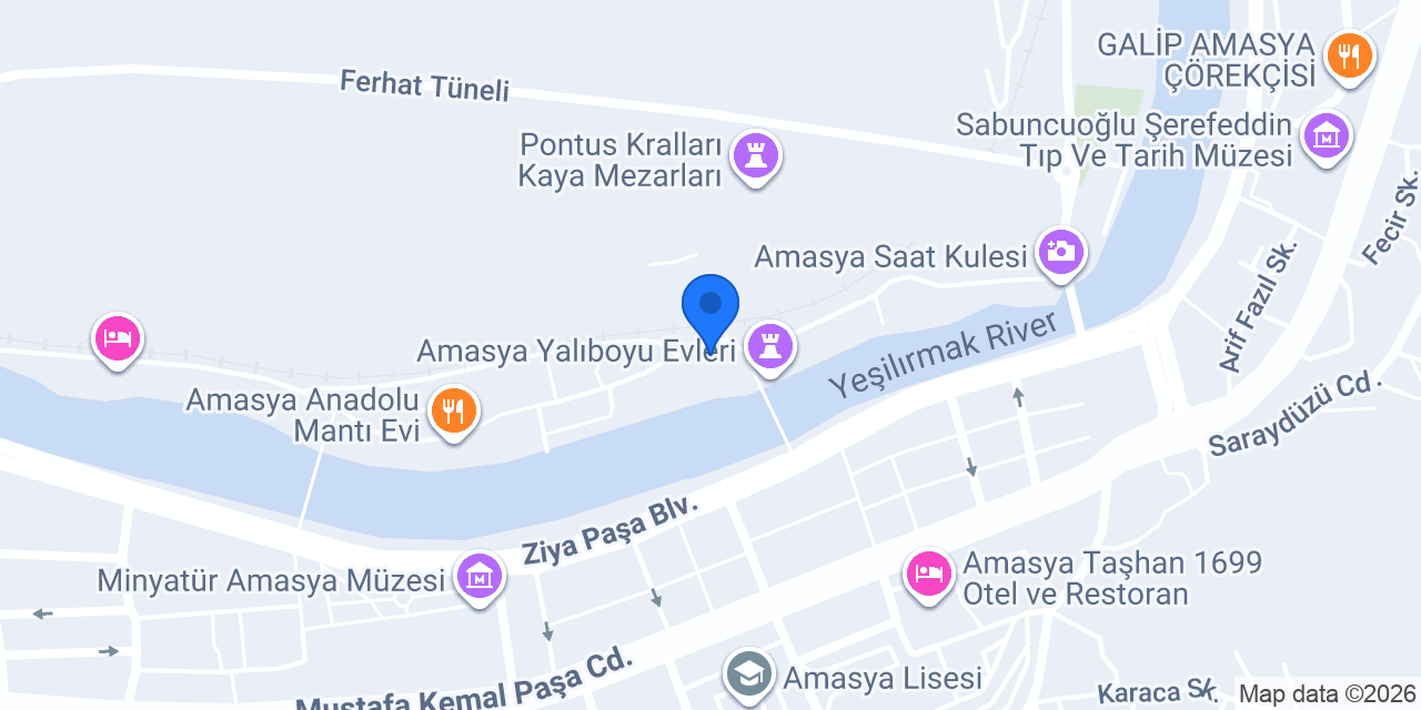 Kral Kaya Otel & Cafe konumu