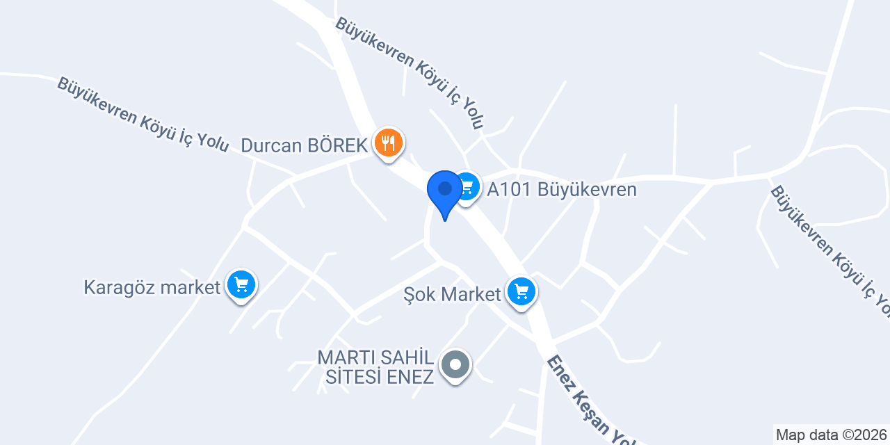 Ufuk Elektrik Büyükevren Enez konumu