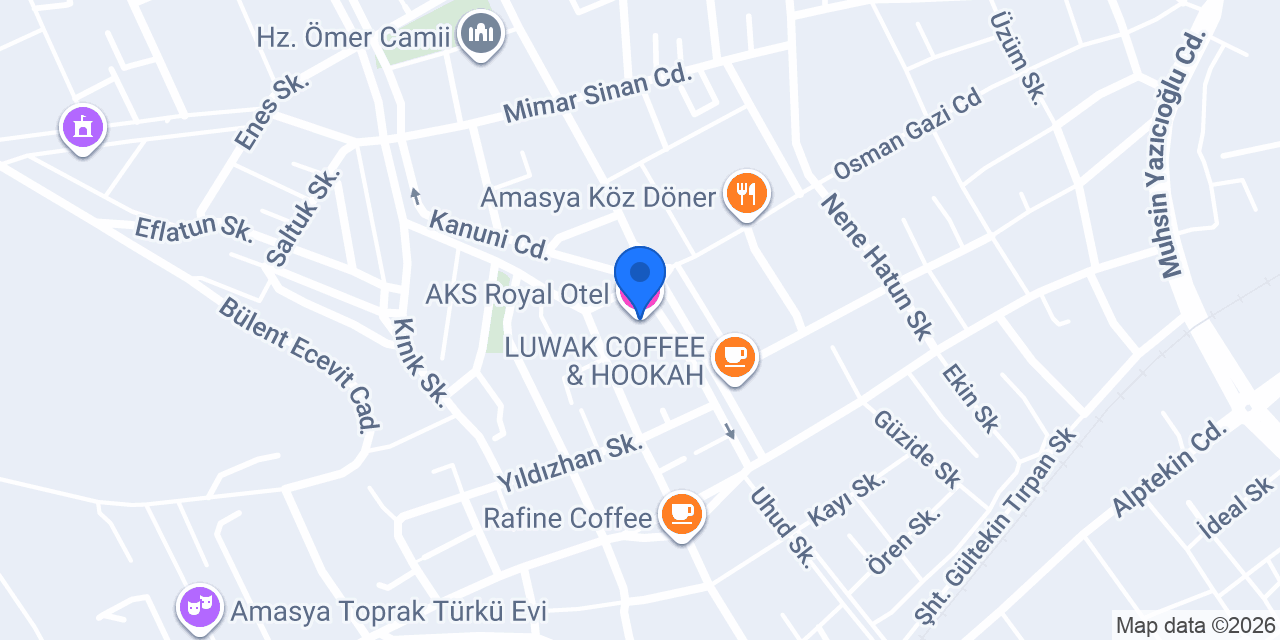 AKS Royal Otel konumu