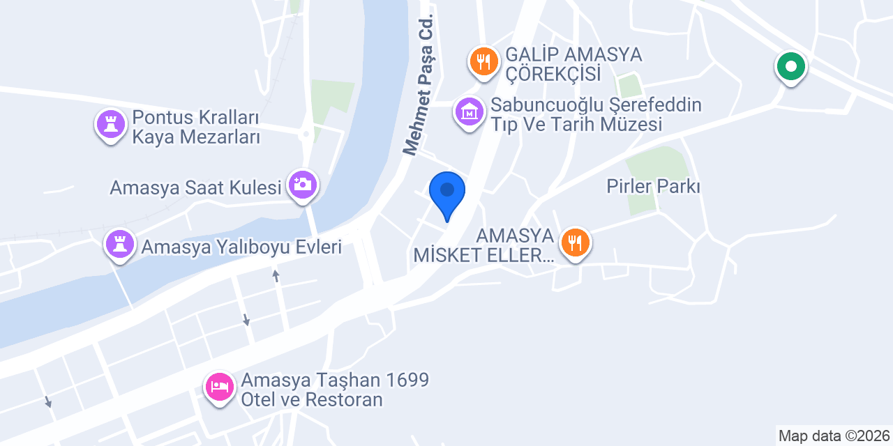 Halkbank Amasya Şubesi konumu