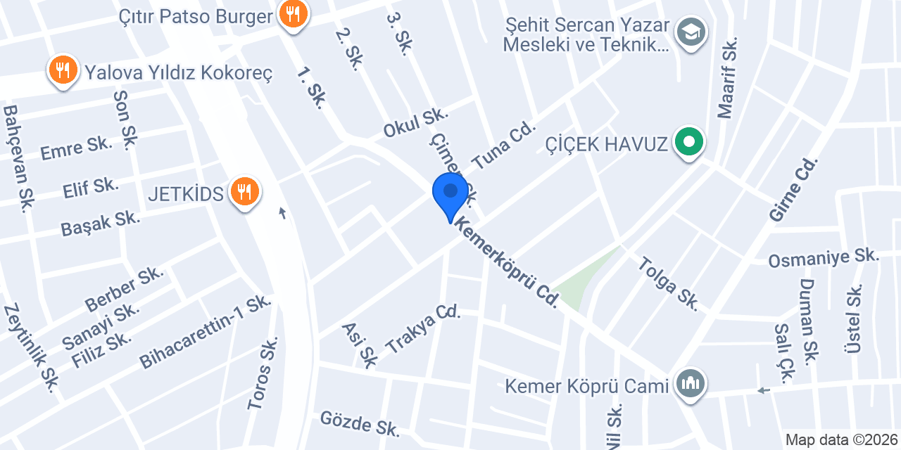 Paçacı Baba Serkan Usta konumu
