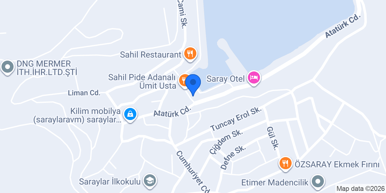 DEFNE CAFE & PATISSERIE konumu