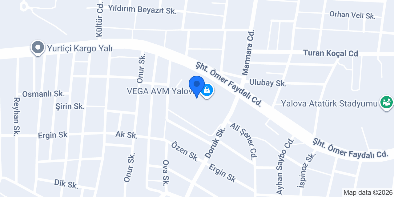 Evidea - Yalova Vega Avm konumu