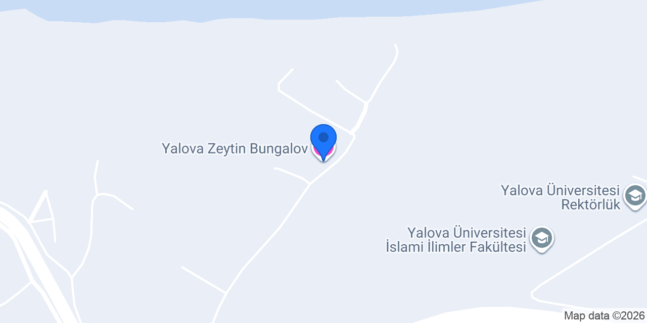 Yalova Zeytin Bungalov konumu
