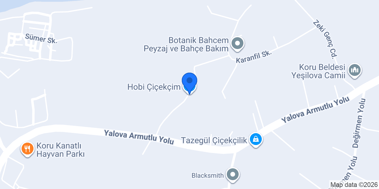 Hobi Çiçekçim konumu
