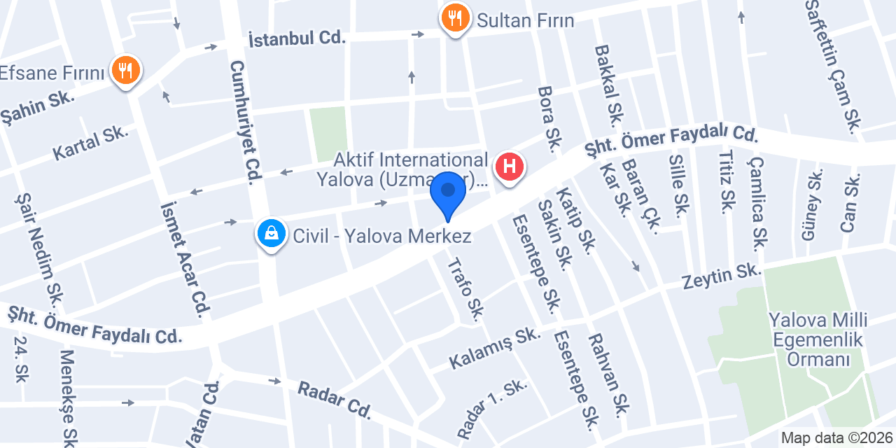 Özkartallar Fırın Cafe konumu