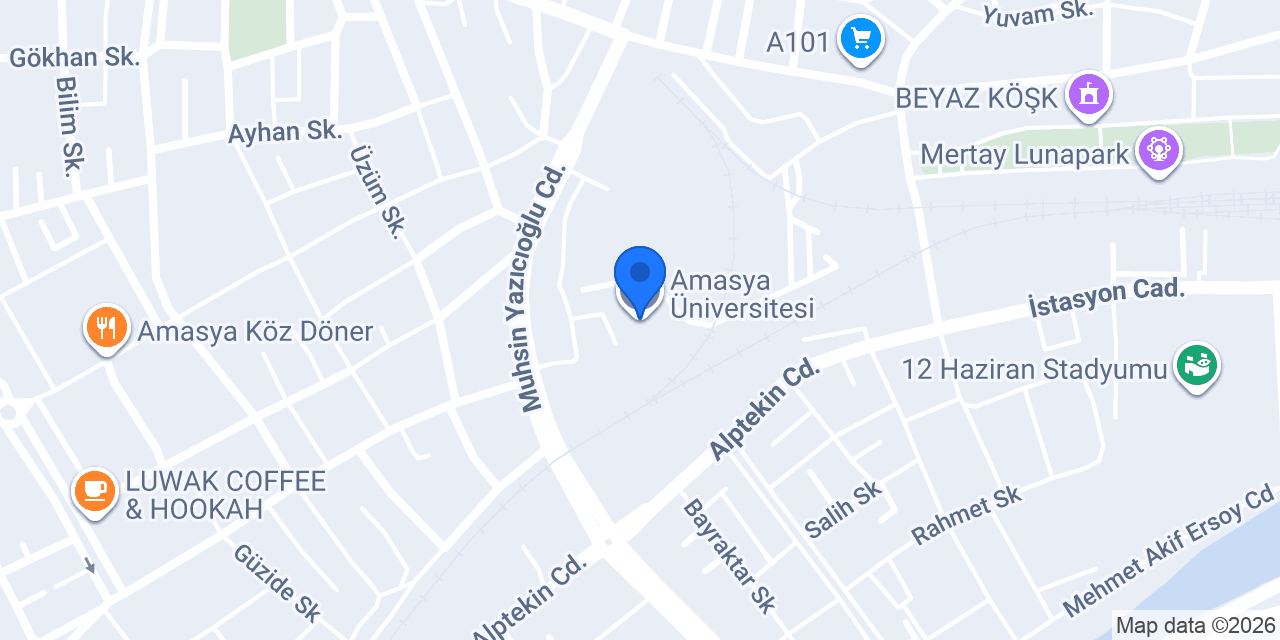 Amasya Üniversitesi konumu
