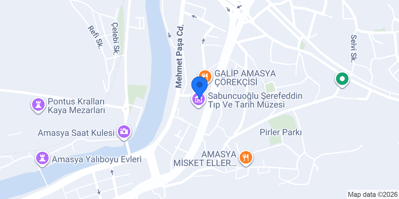 Amasya Kitap Cafe Aile Çay Bahçesi konumu