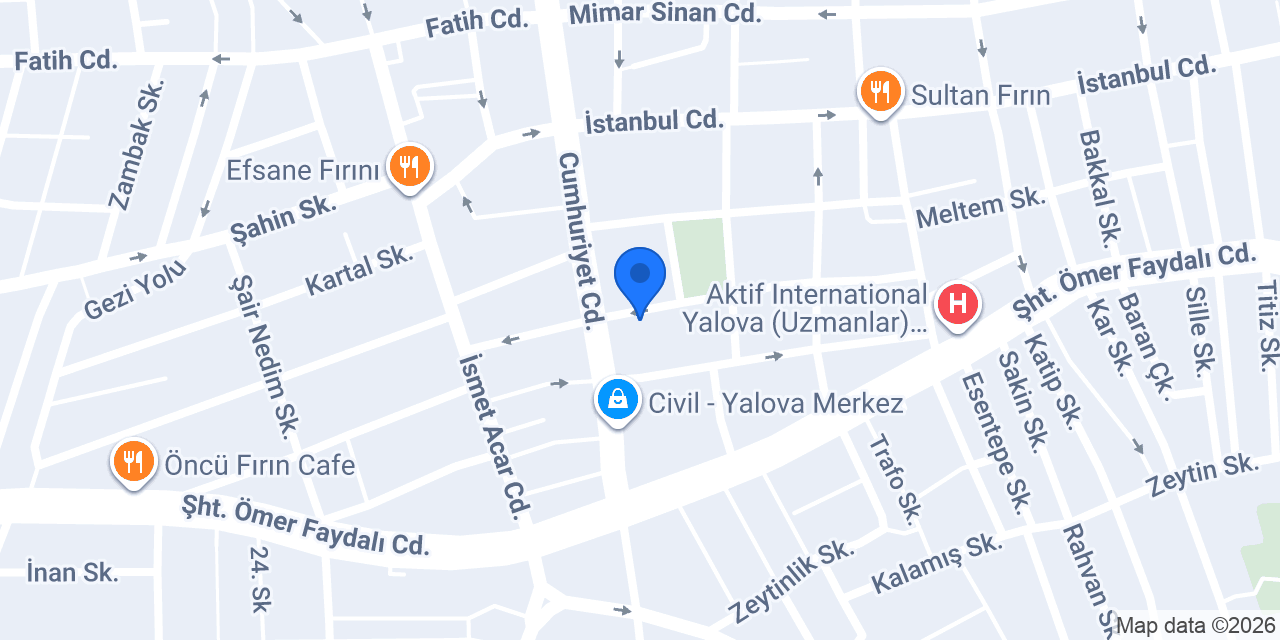 Yalova Vural Çatı konumu