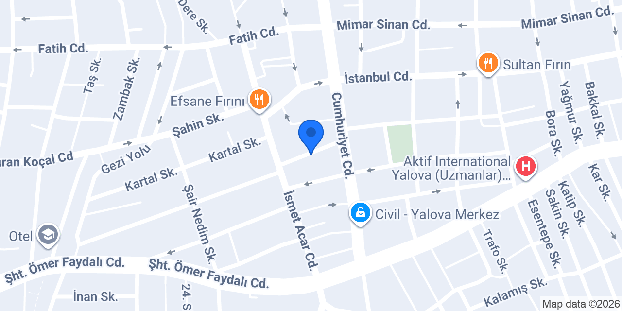 Meşhur Yalova Tostçusu konumu