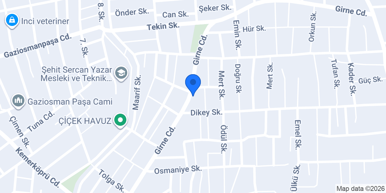 Oses Çiğ Köfte konumu