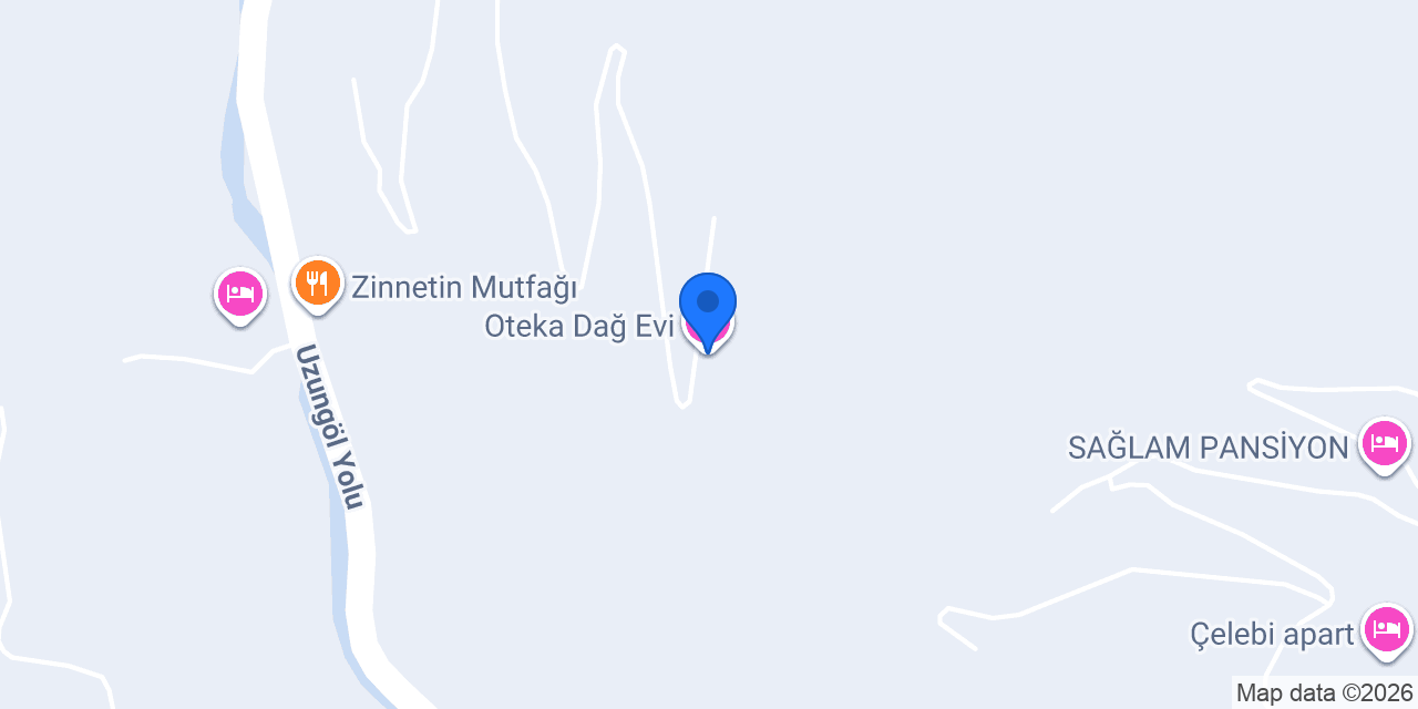 Oteka Dağ Evi konumu