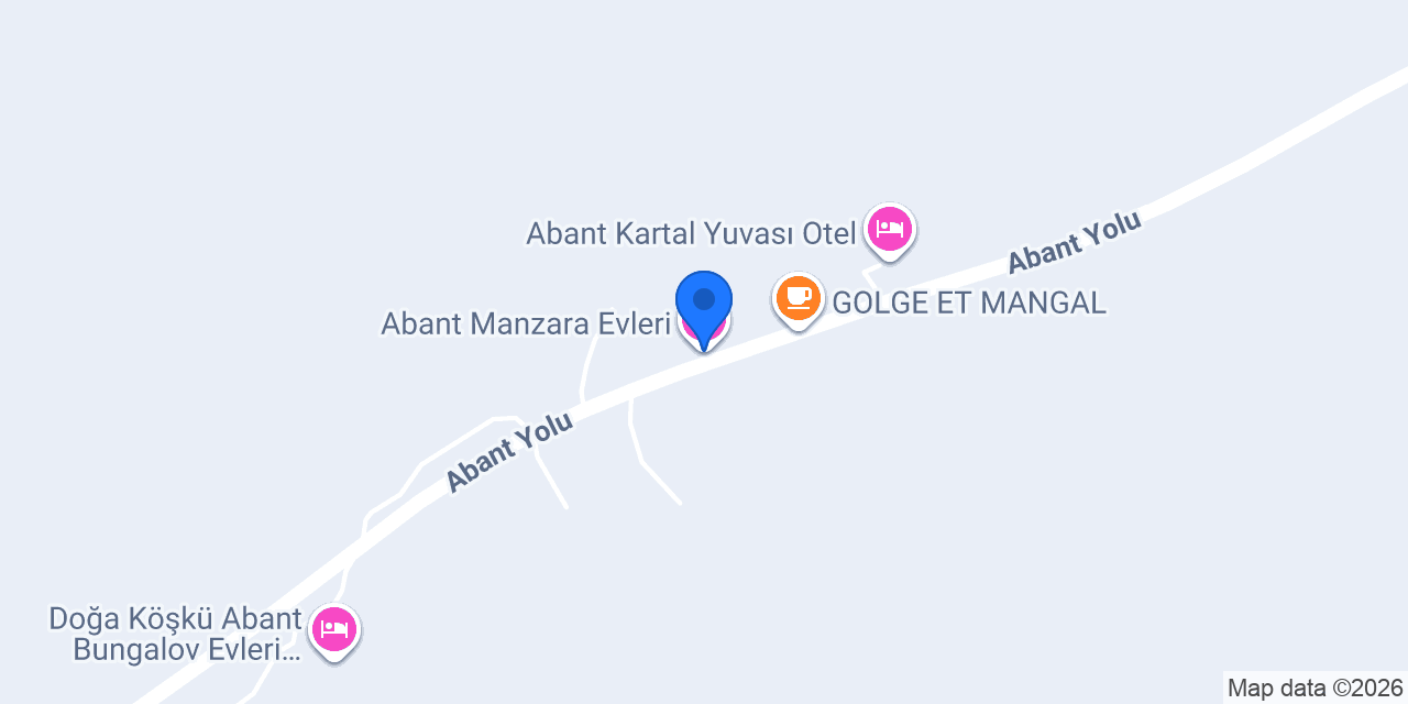 Abant Manzara Evleri konumu