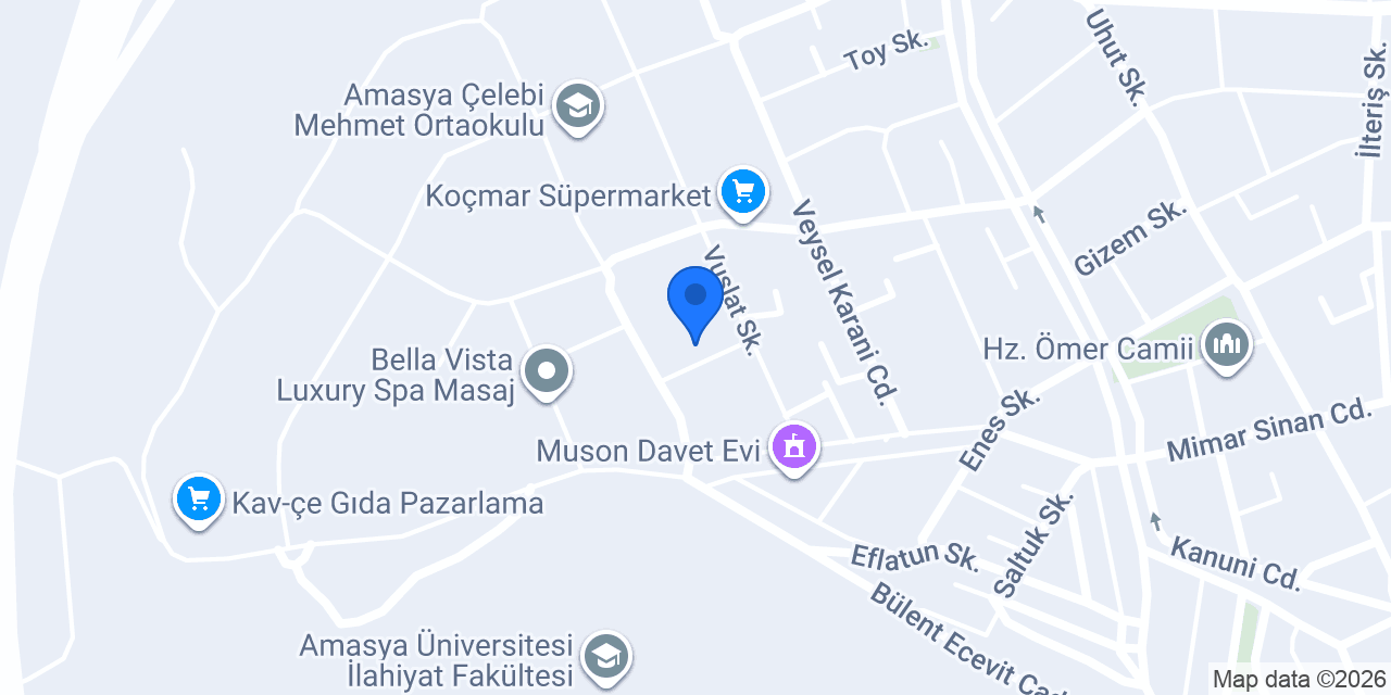 Özcan Asansör Amasya konumu