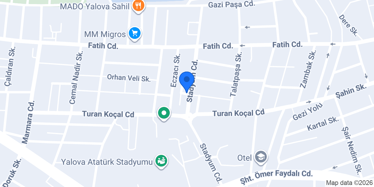 Yalova Bilişim konumu