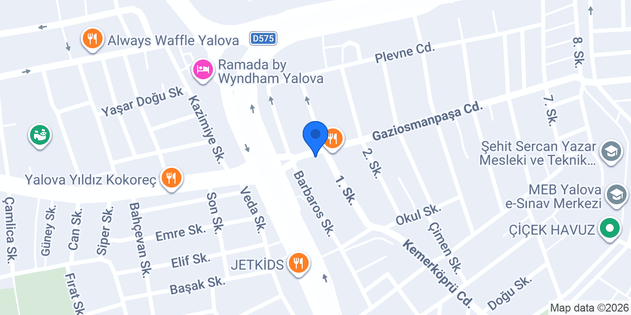 Baymak Çelik mekanik konumu