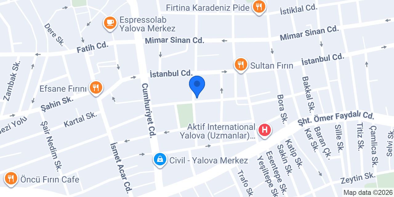 Dört mevsim Cafe konumu