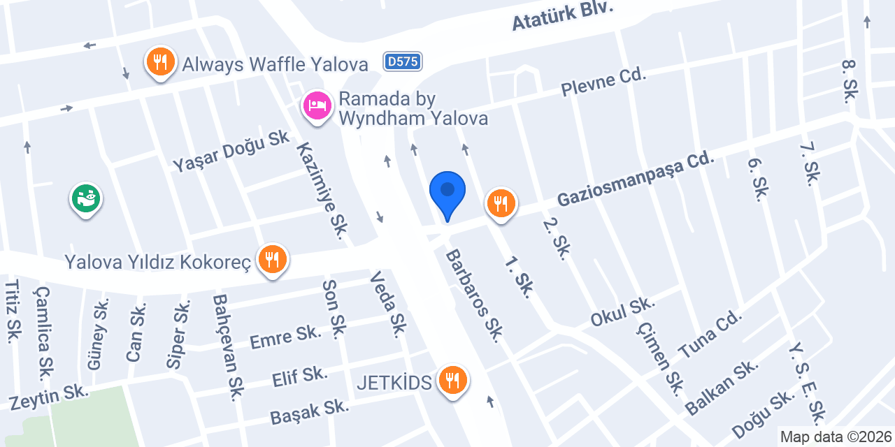 Yıldız Pide Salonu konumu
