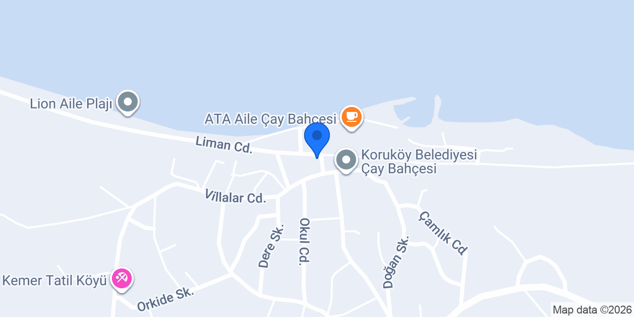 Koru balık restaurant konumu
