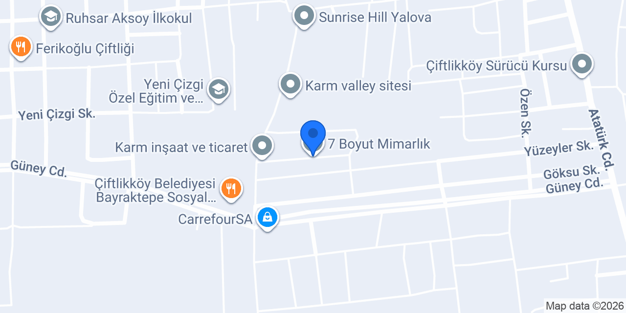 7 Boyut Mimarlık konumu