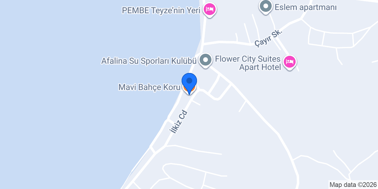 Mavi Bahçe Koru konumu