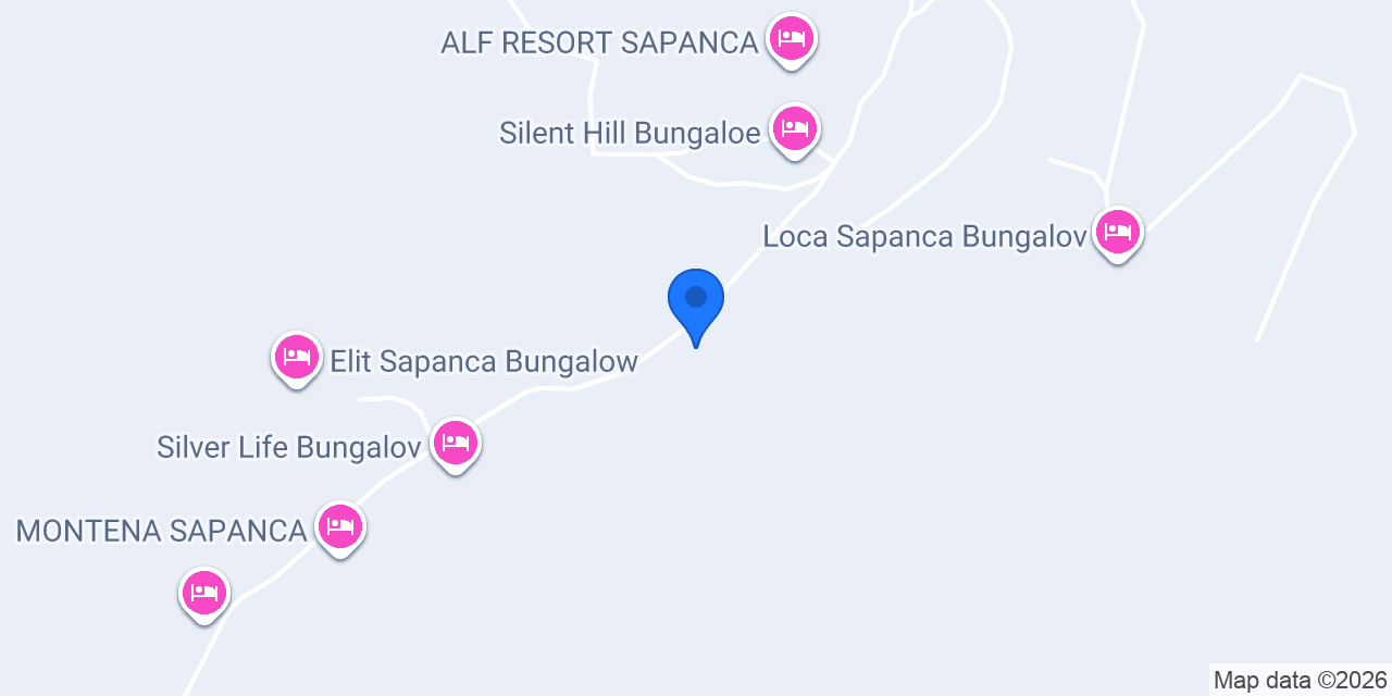 Sapanca Sessiz Tepe Bungalov konumu